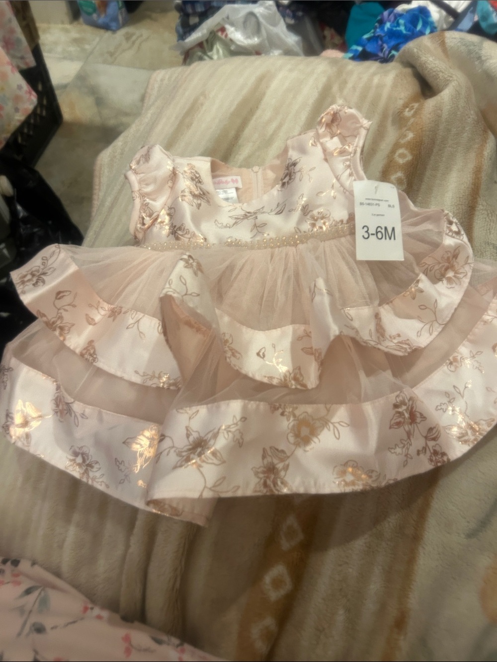 NWT Sz 3/6 mths Bonnie baby dress